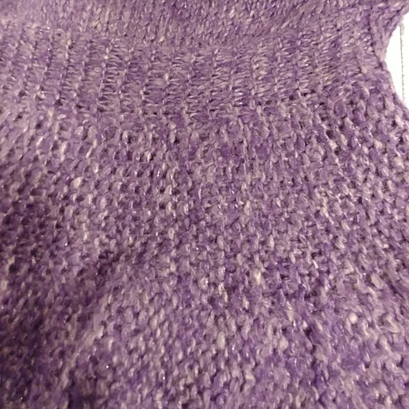 Purple and gray short sleeve sweater shrug - Picture 8 of 8